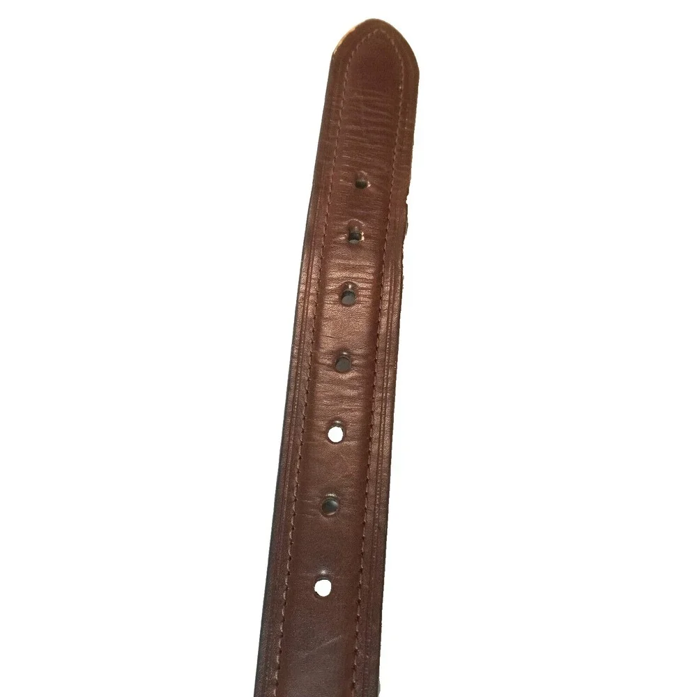 Mens Chaps Black/Brown Reversible Leather Belt‎ Size 30-32